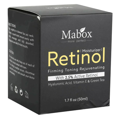 Mabox Retinol 2.5% Vitamin E Facial Moisturizer Cream